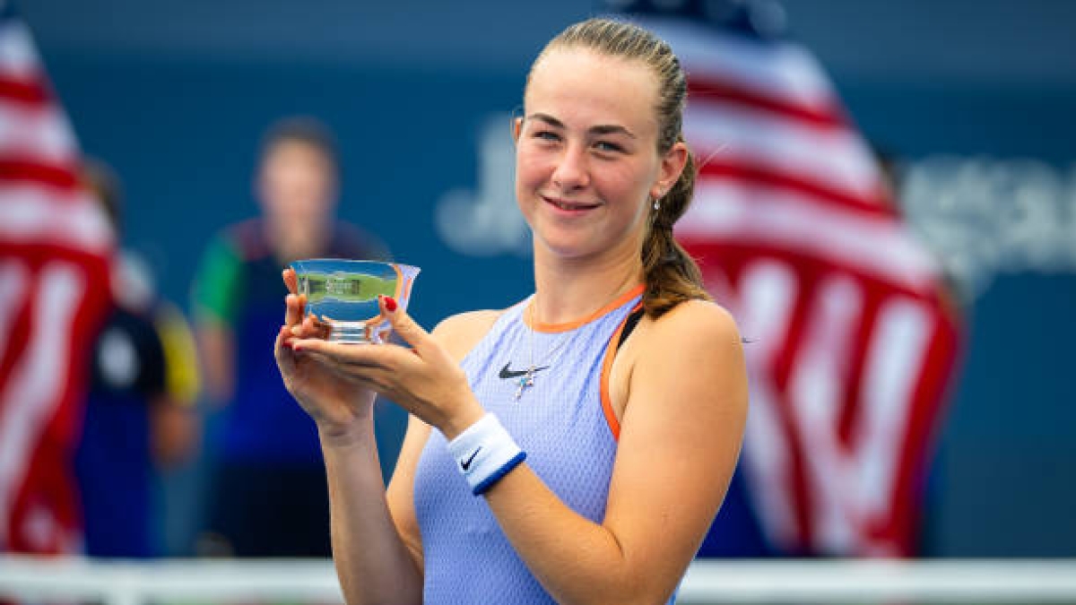 Mika Stojsavljevic, campeona junior del US Open 2024. Foto: gettyimages