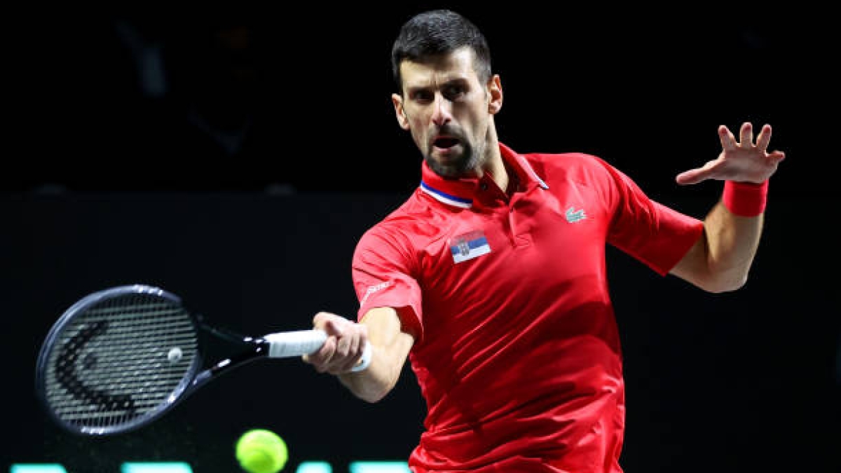 Novak Djokovic, en Copa Davis. Foto: gettyimages