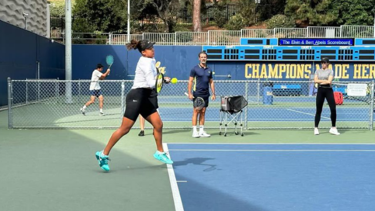 Naomi Osaka y Patrick Mouratoglou 2024. Foto: @thegreatestana