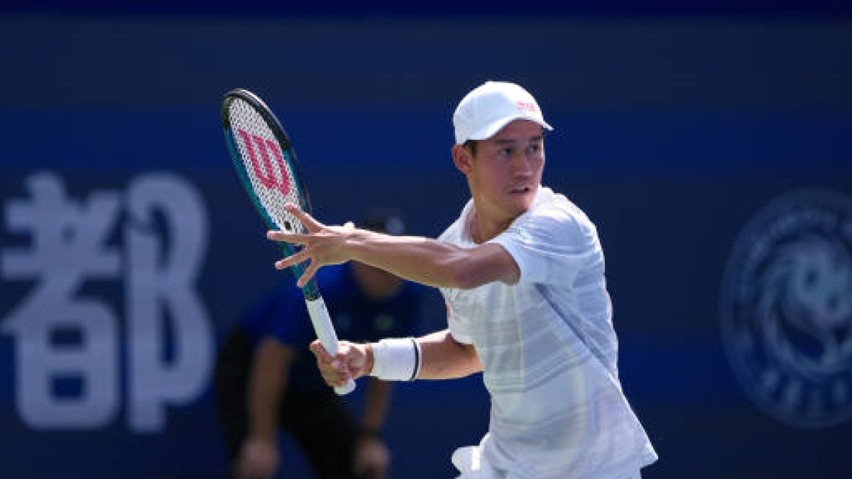 Kei Nishikori en Chengdu 2024. Foto: getty