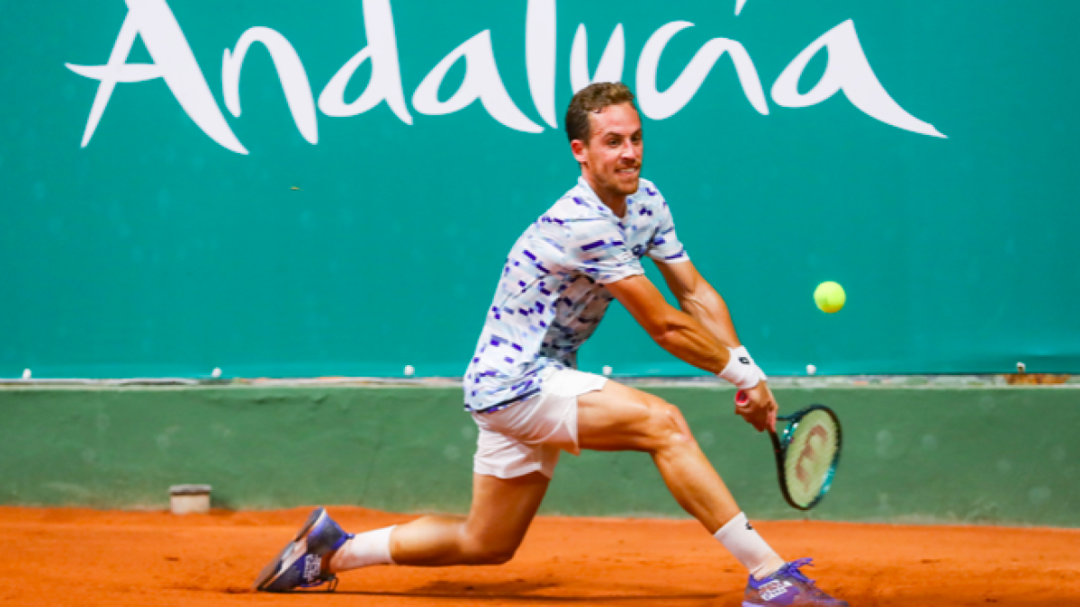 Roberto Carballés at the Sevilla Challenger. Photo: Getty