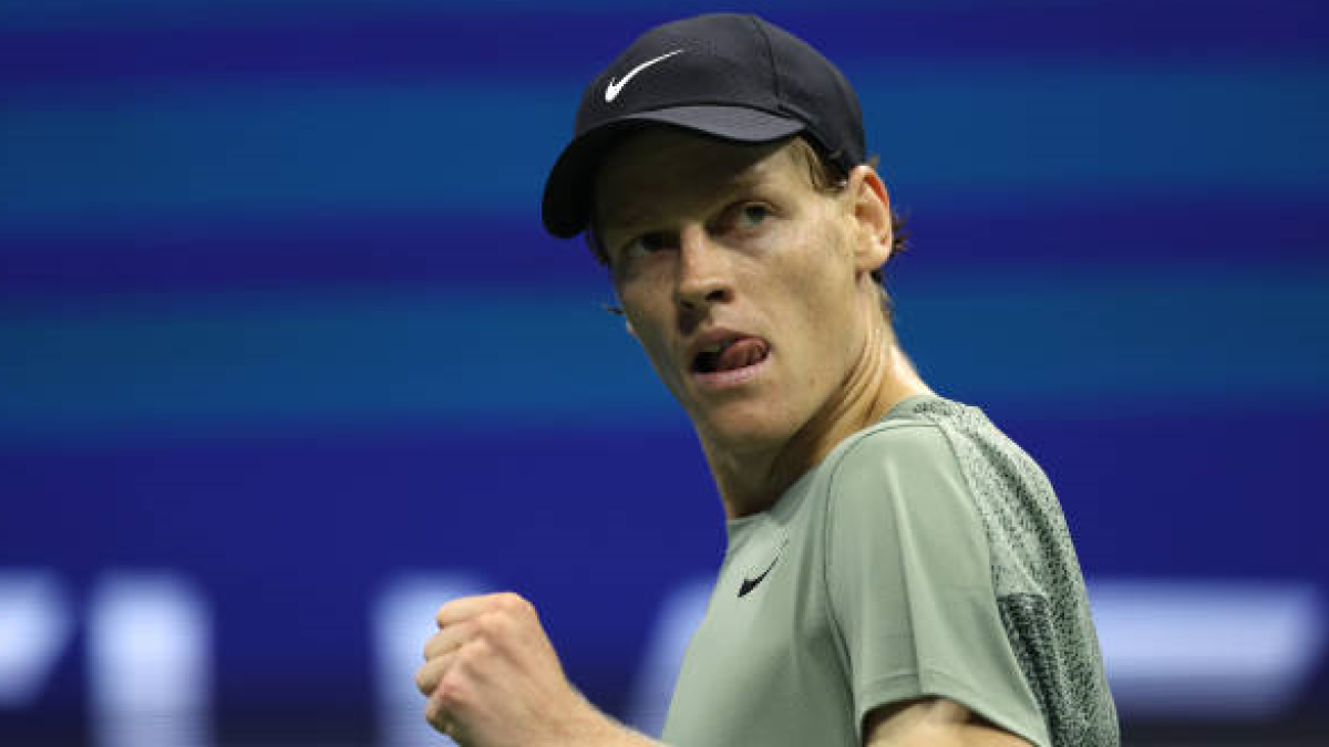 Jannik Sinner en el US Open 2024. Foto: getty