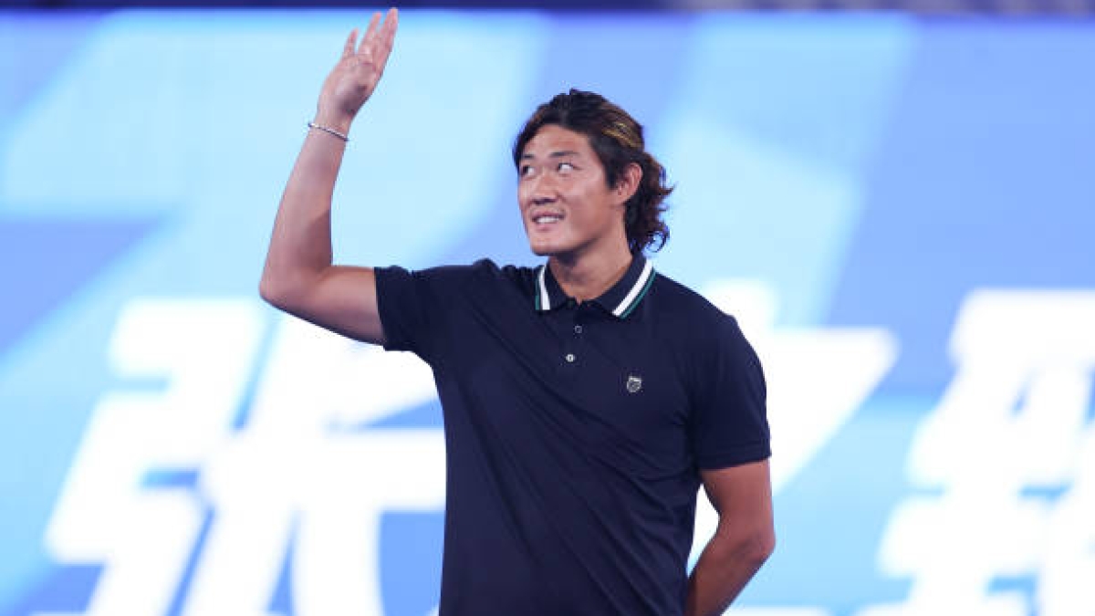 Zhizhen Zhang presented as a star at the ATP Beijing 2024. Source: Getty