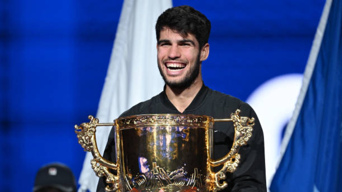 Alcaraz, en Pekín 2024. Foto: gettyimages