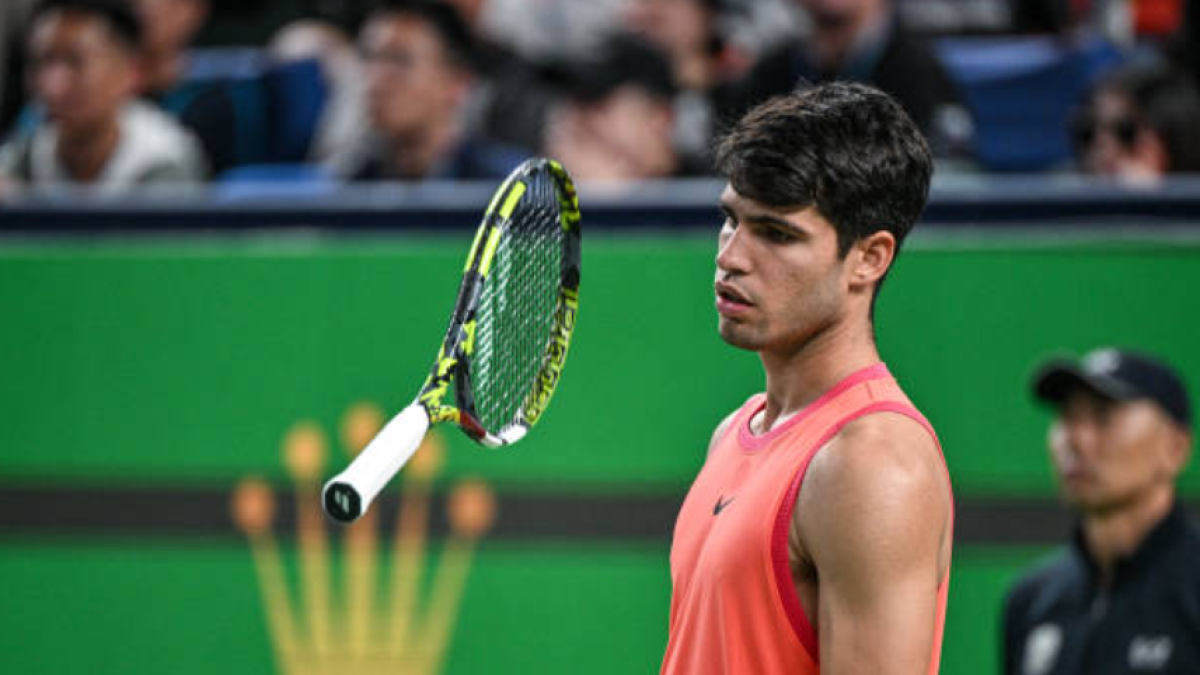 Carlos Alcaraz at ATP Shanghai 2024. Photo: Getty