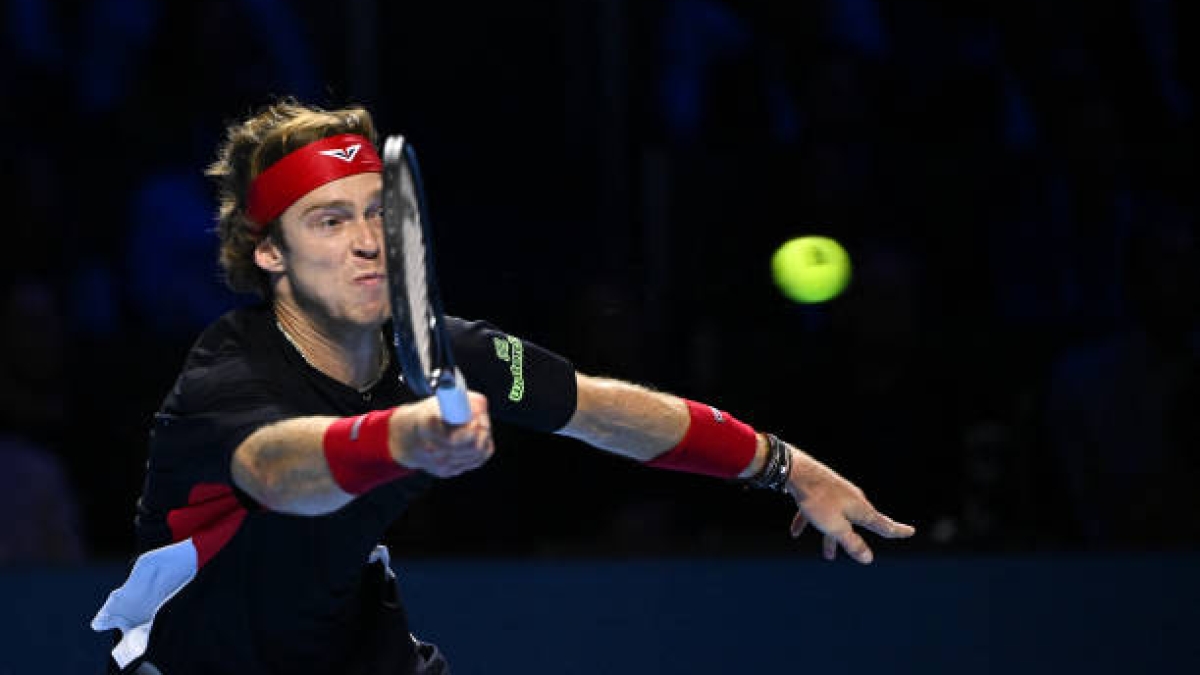 Andrey Rublev, lucha por ATP Finals 2024. Foto: gettyimages