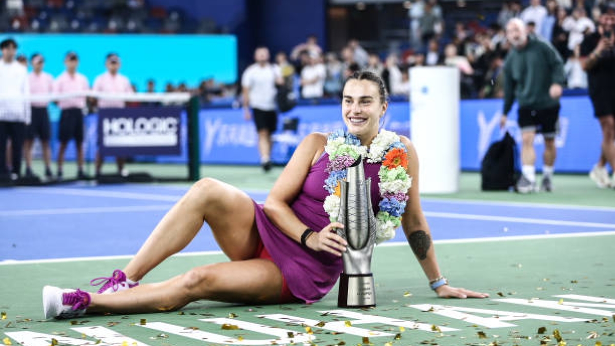 Aryna Sabalenka, once again the world number one. Photo: Getty