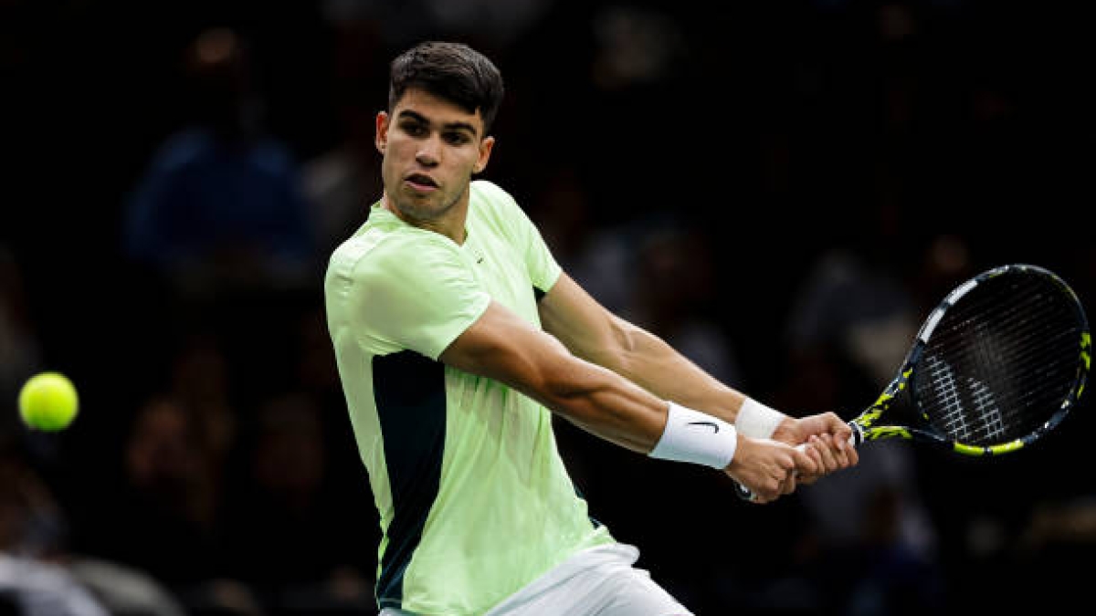 Carlos Alcaraz, seeded player in Paris-Bercy. Photo: gettyimages