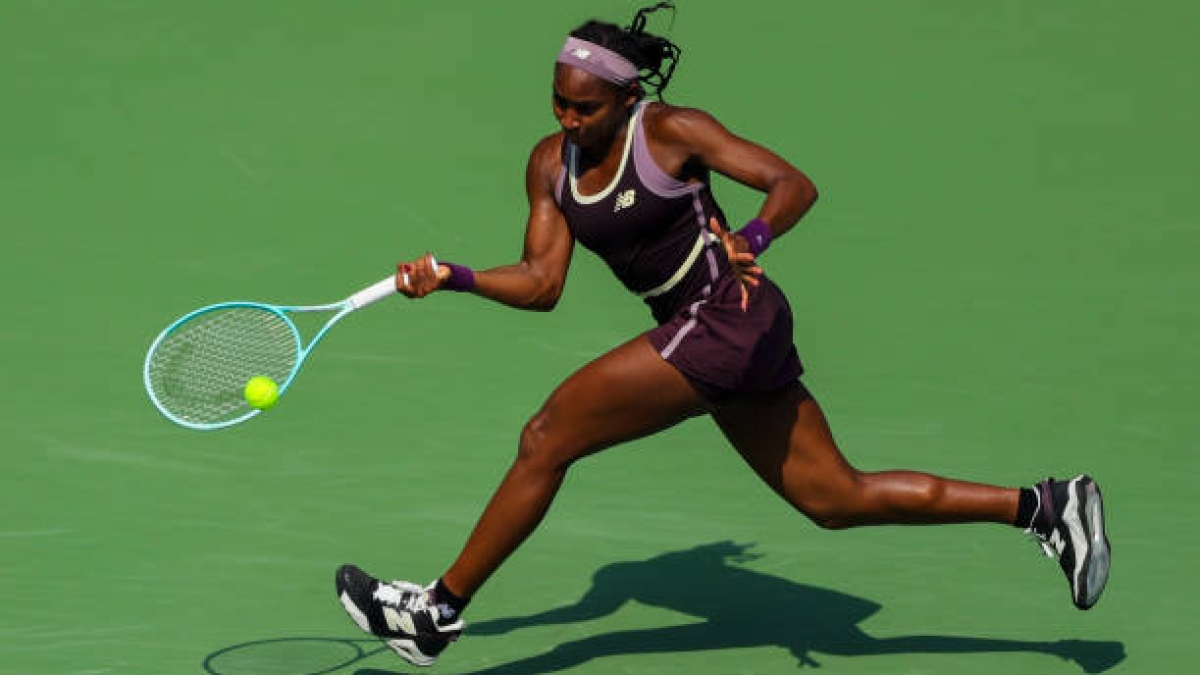 Coco Gauff en el WTA Wuhan 2024. Foto: Getty