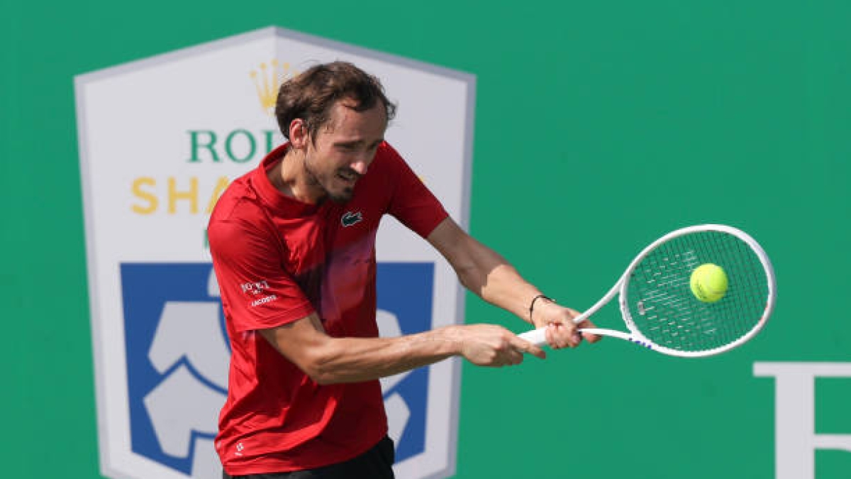 Daniil Medvedev habla de Sinner en Shanghái 2024. Foto. gettyimages