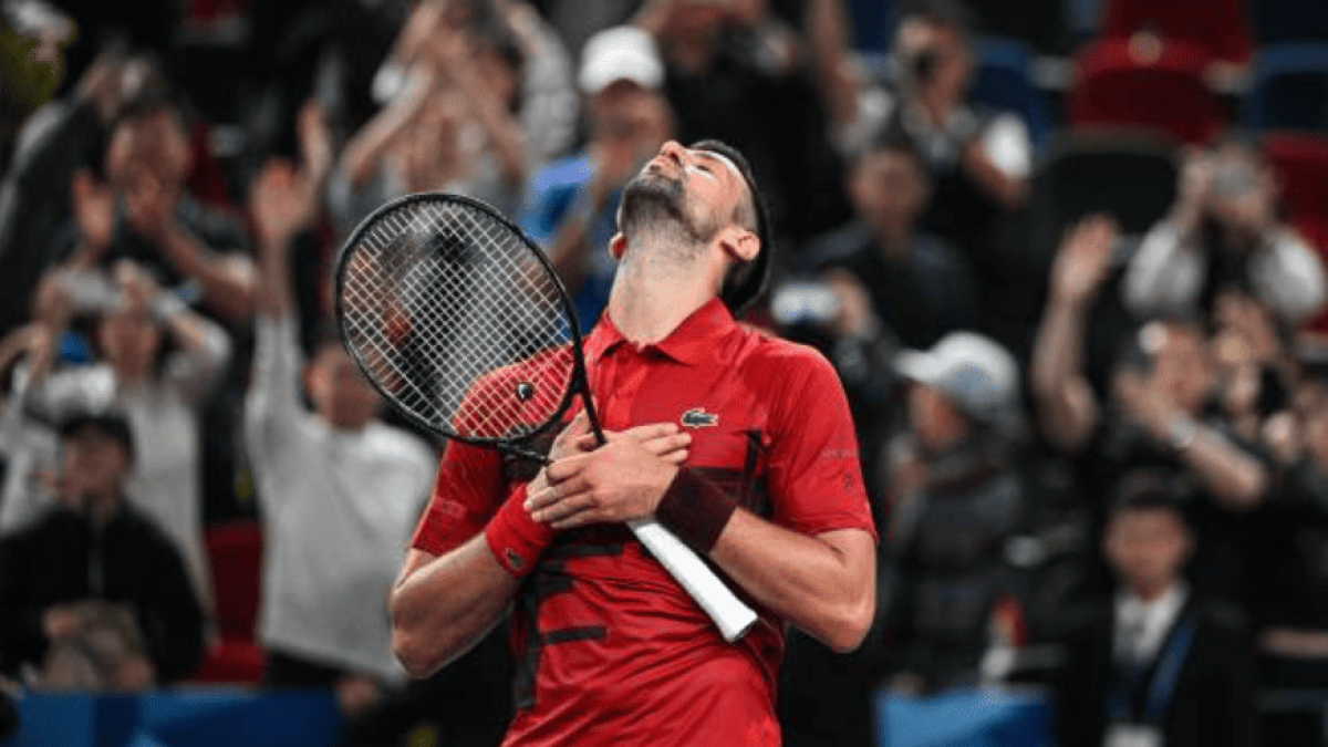 Novak Djokovic at the ATP Shanghai 2024. Photo: Getty