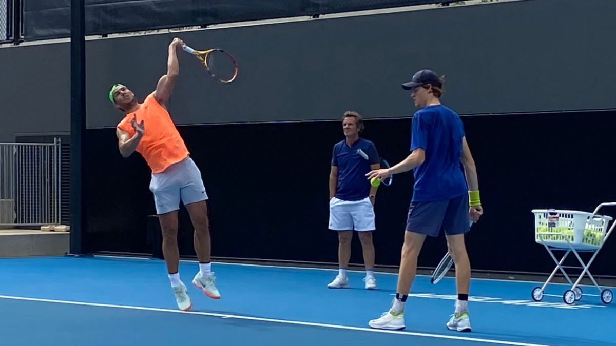 Jannik Sinner y Rafa Nadal. Foto: @janniksin