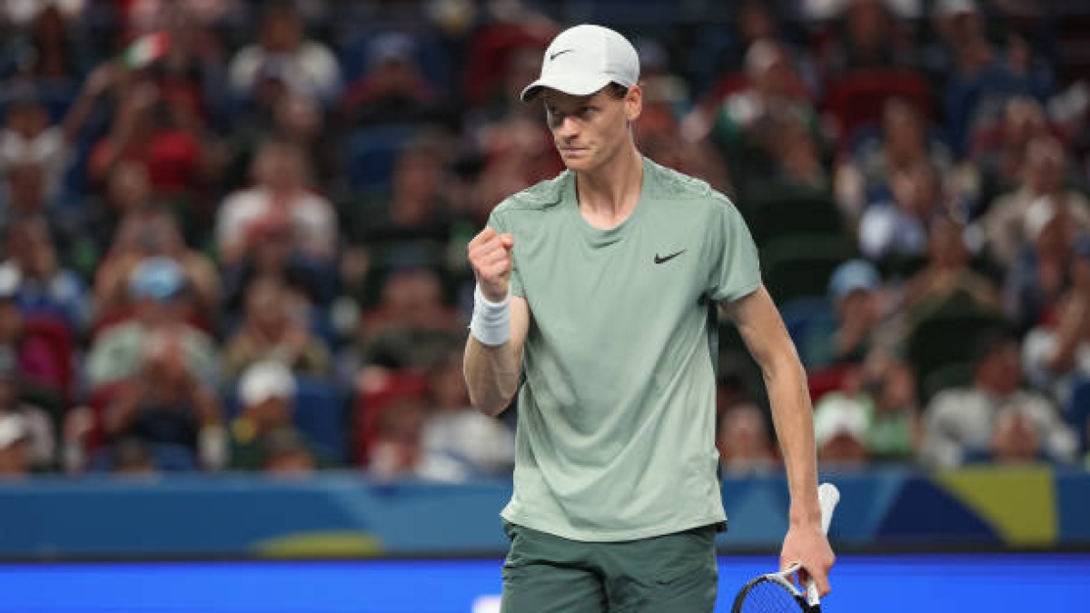 Jannik Sinner en el ATP Shanghái 2024. Foto: Getty