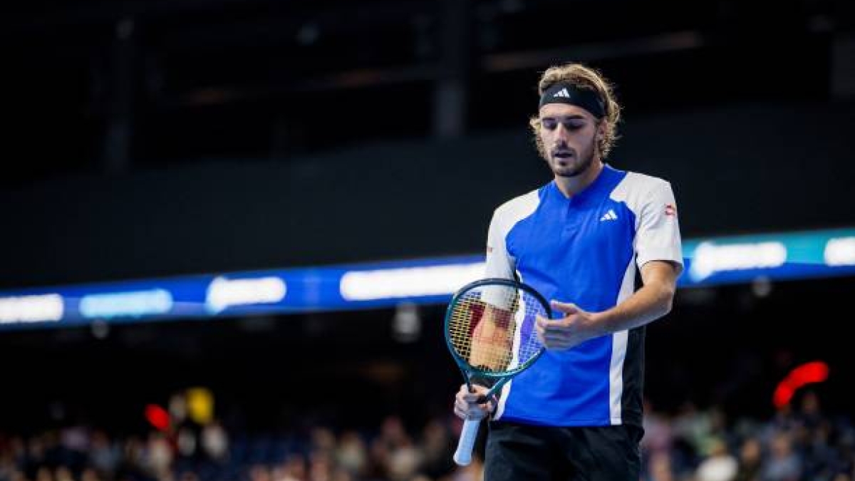 Stefanos Tsitsipas eliminated from ATP Antwerp 2024. Photo: Getty