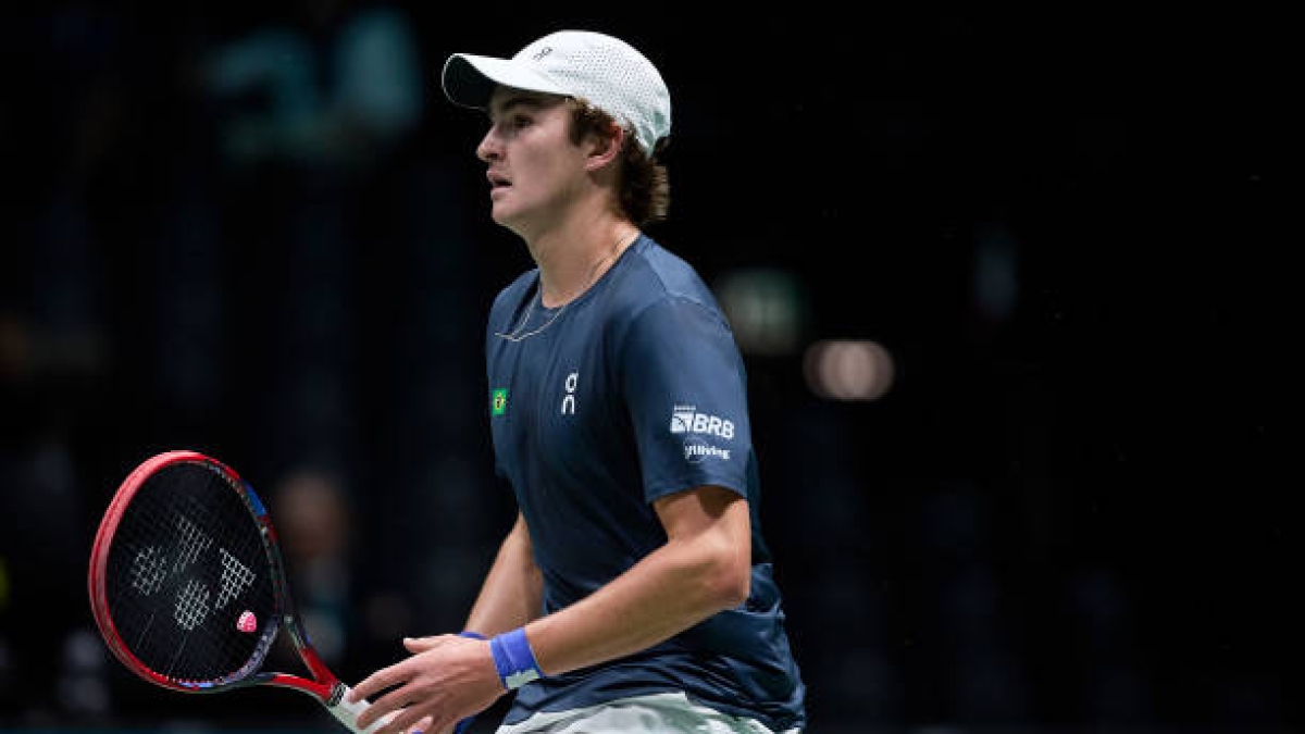 Joao Fonseca, lucha por Next Gen ATP Finals 2024. Foto: gettyimages
