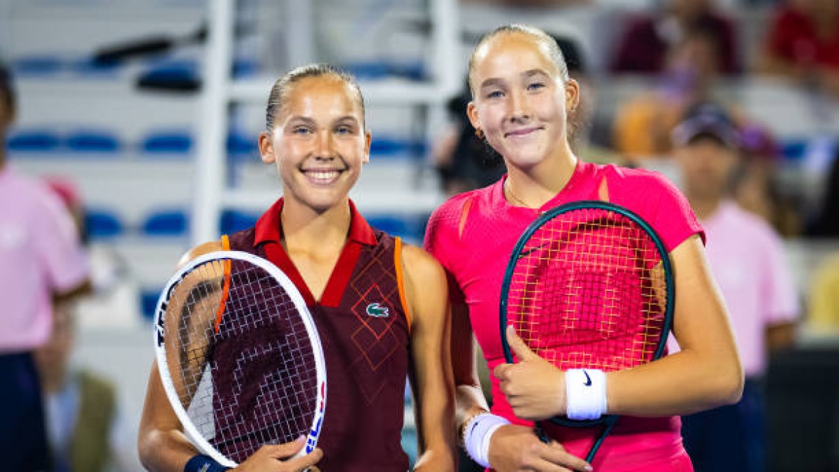 Mirra Andreeva pierde con su hermana. Foto: gettyimages