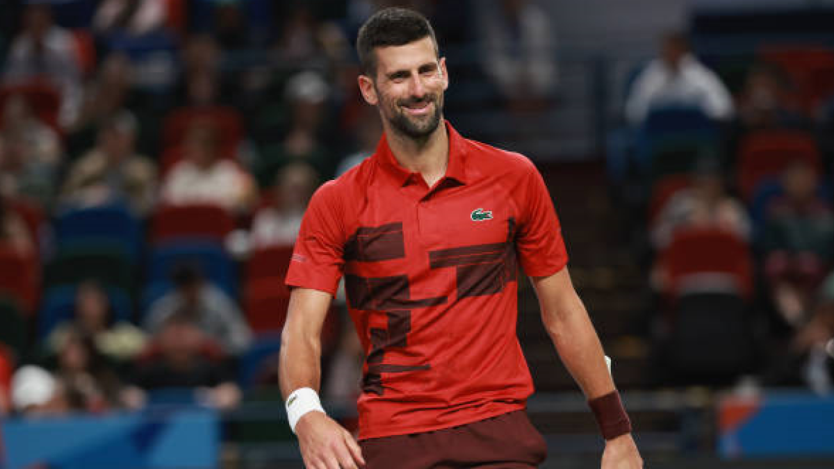 Novak Djokovic at the ATP in Shanghai 2024. Photo: Getty