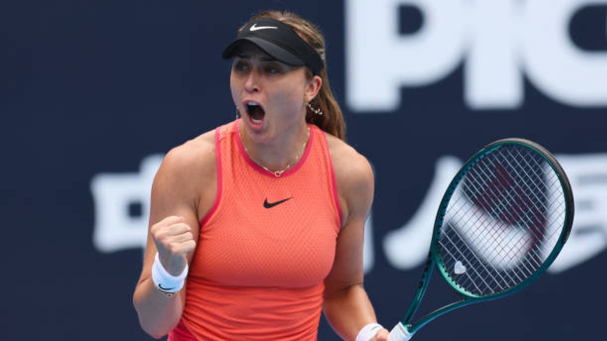 Paula Badosa beats Jessica Pegula at the WTA Beijing 2024. Photo: Getty