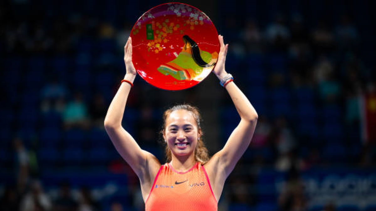 Qinwen Zheng in Tokyo 2024. Photo: Getty