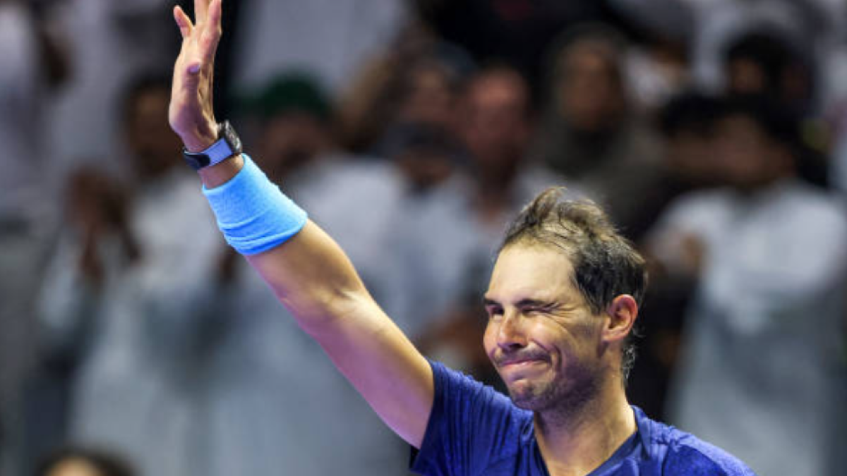 Rafa Nadal at the Six Kings Slam. Photo: Getty