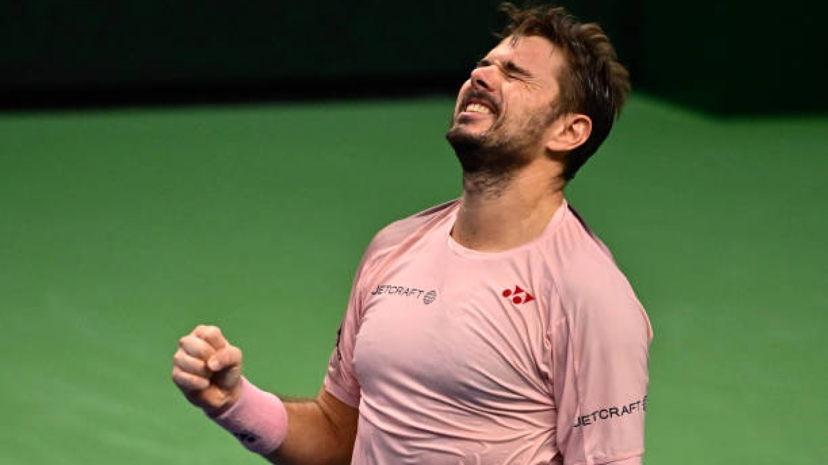Stan Wawrinka, en cuartos de final en el ATP Estocolmo 2024. Foto: Getty