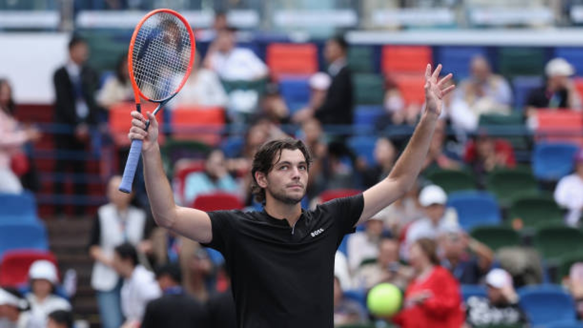 Taylor Fritz gana a Rune en Shanghái. Foto: gettyimages