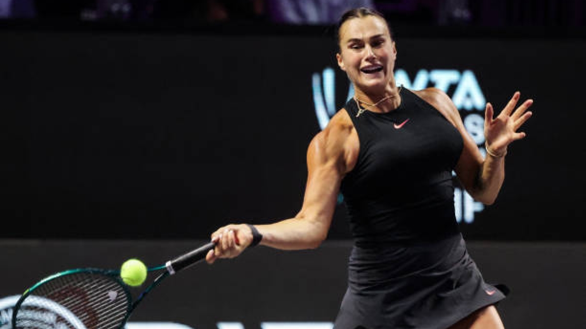 Aryna Sabalenka en las WTA Finals 2024. Foto: Getty