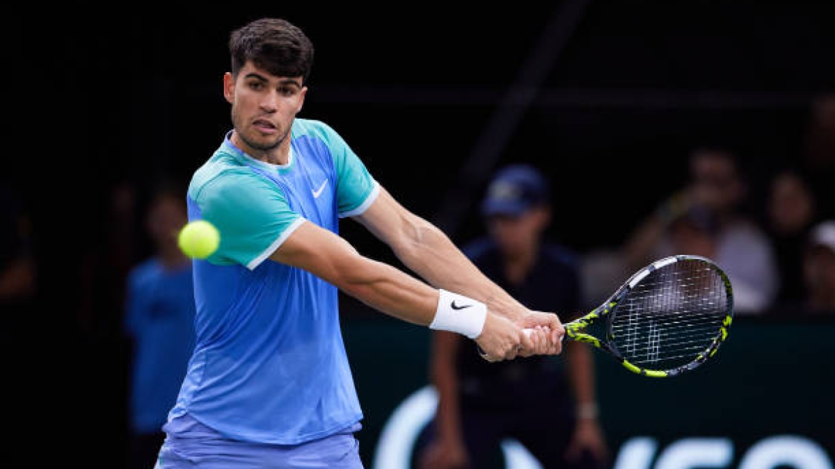Alcaraz debutará en ATP FInals 2024 el 11 de noviembre. Foto: gettyimages