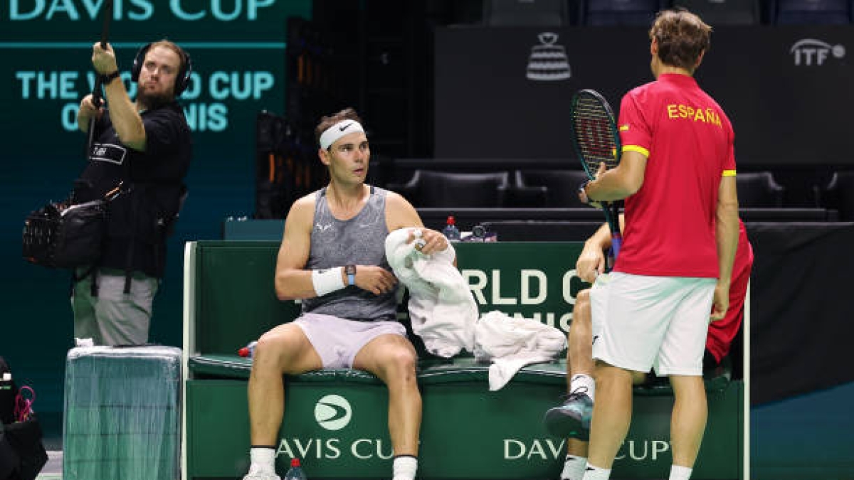 Summary of Nadal's training in the Davis Cup 2024. Photo. gettyimages
