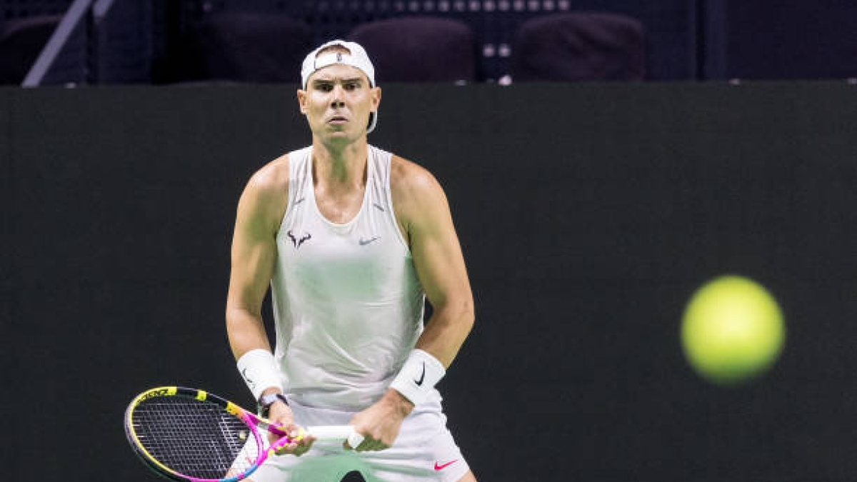 Nadal, training. Photo: gettyimages