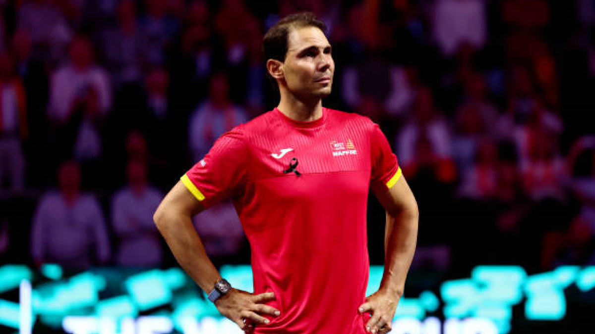 Rafa Nadal at the 2024 Davis Cup. Photo: Getty