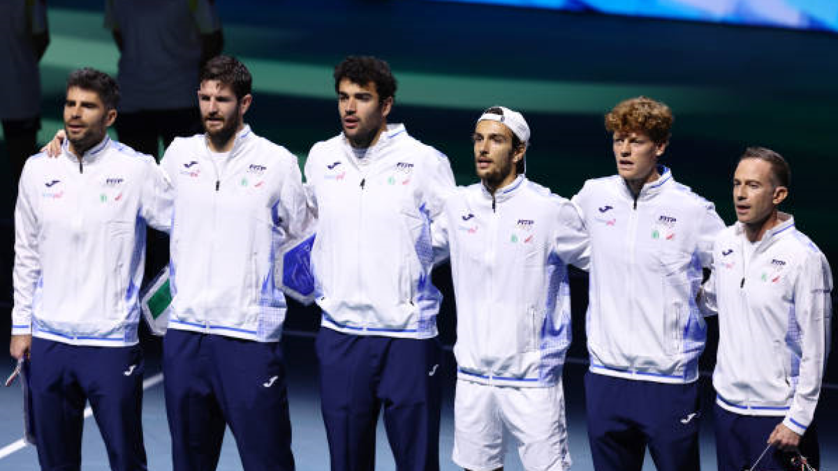 Equipo de Italia en la Copa Davis 2024. Foto: getty