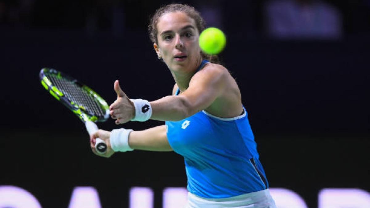 Lucia Bronzetti en la Billie Jean King Cup 2024. Foto: Getty