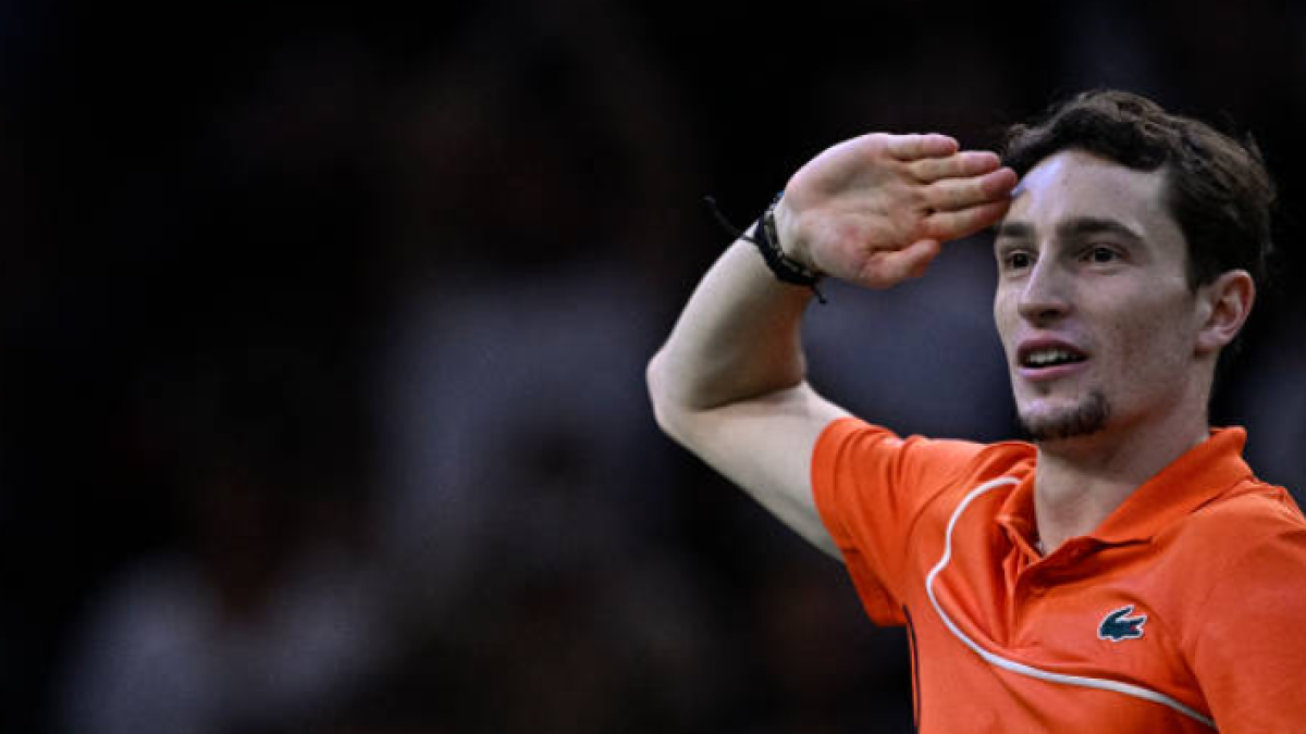 Ugo Humbert en el ATP Rolex París Masters 2024. Foto: Getty