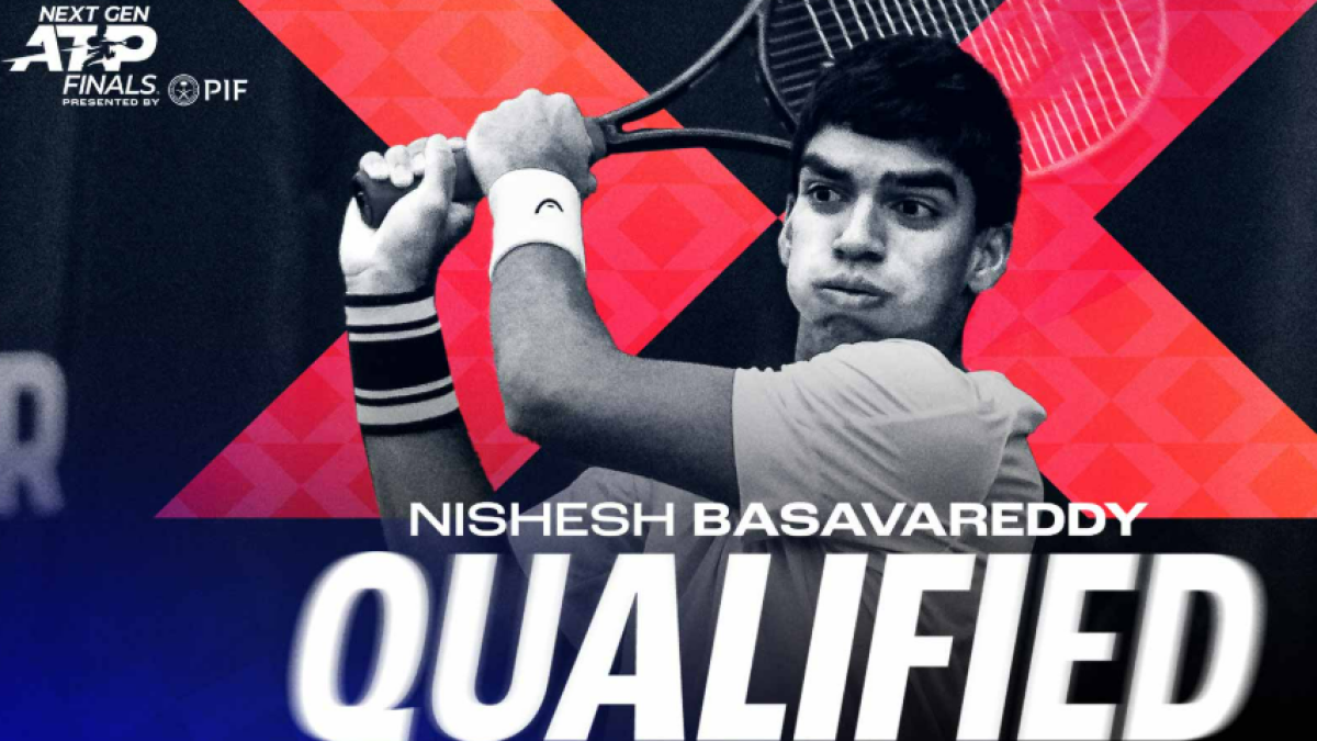 Nishesh Basavareddy. Photo: Next Gen ATP Finals.