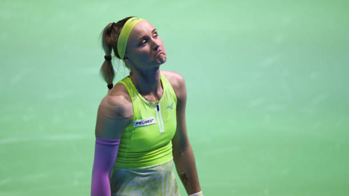 Rebecca Sramkova en la Billie Jean King Cup 2024. Foto: Getty