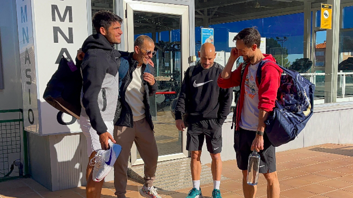 Carlos Alcaraz starts his preseason in Murcia. Source: Club de Campo de Murcia