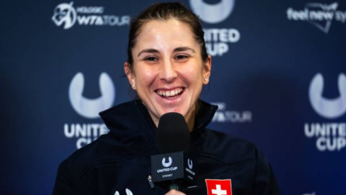 Belinda Bencic en la United Cup 2025. Foto: Getty