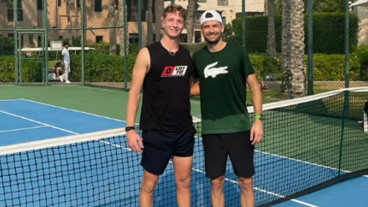 Martín Landaluce y Grigor Dimitrov 2024. Foto: @martin_landalucee