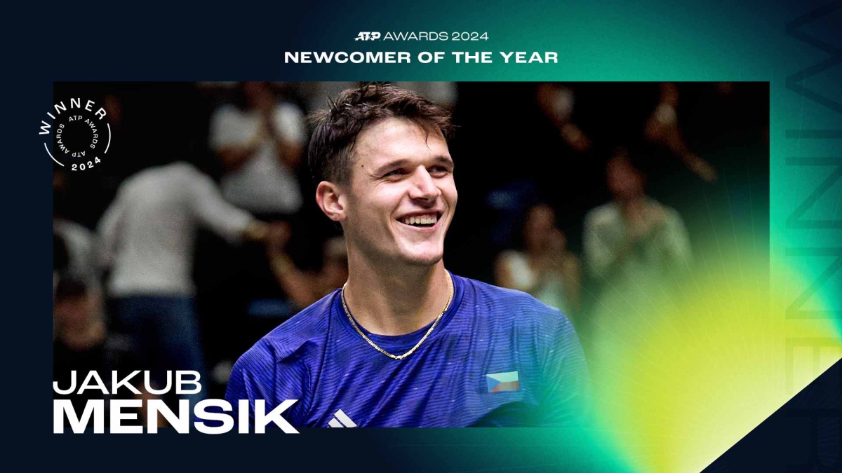 Jakub Mensik chosen as Rookie of the Year.