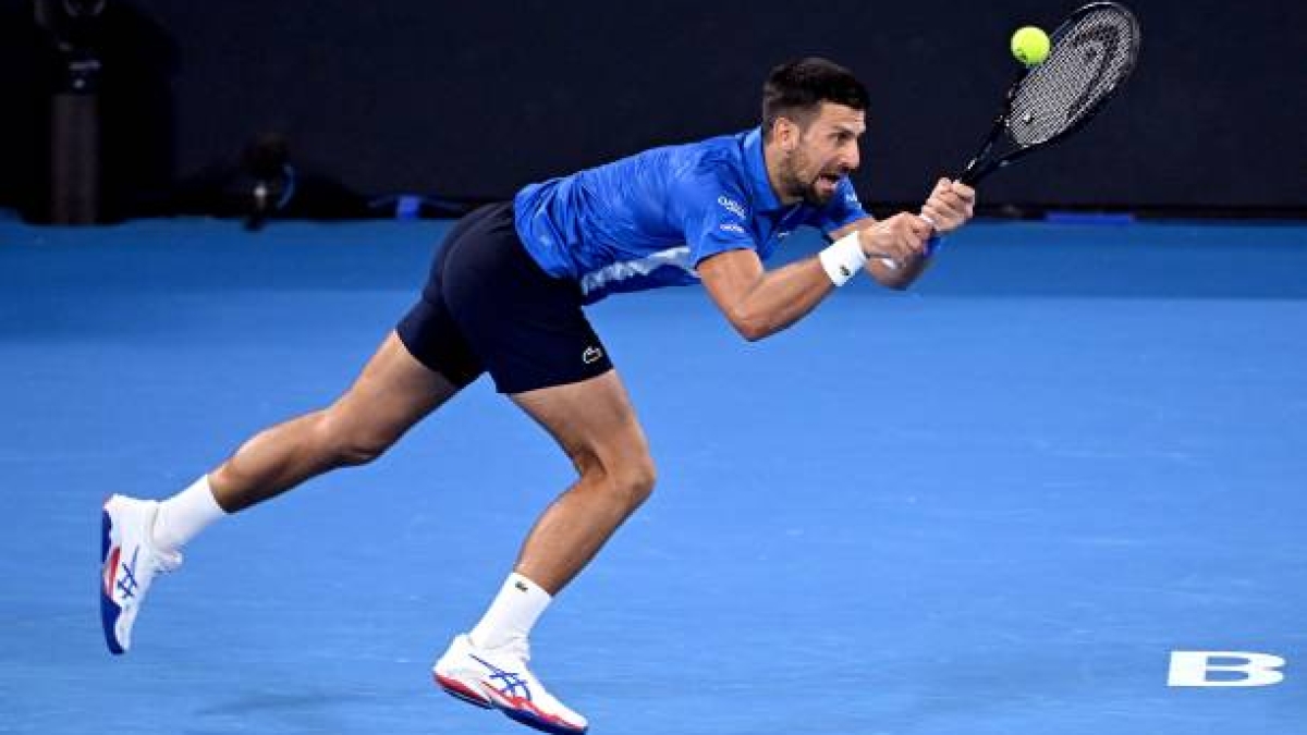 Novak Djokovic en el ATP Brisbane 2025. Foto: Getty