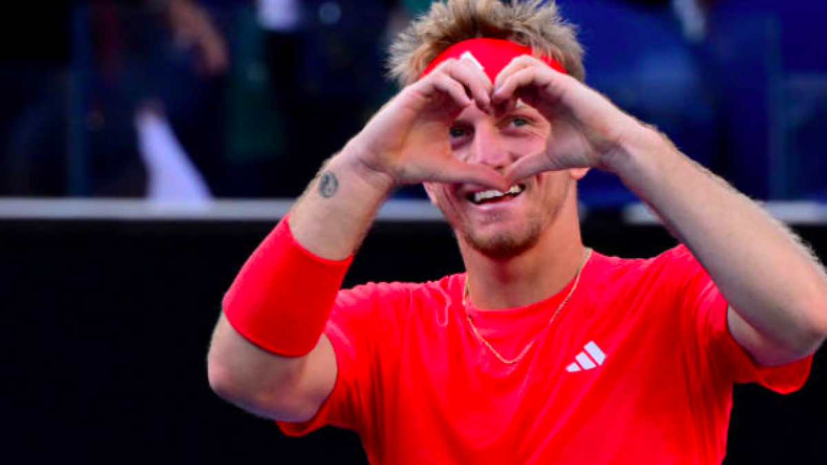 Alejandro Davidovich, el rey de las remontadas en Australia. Fuente: Getty