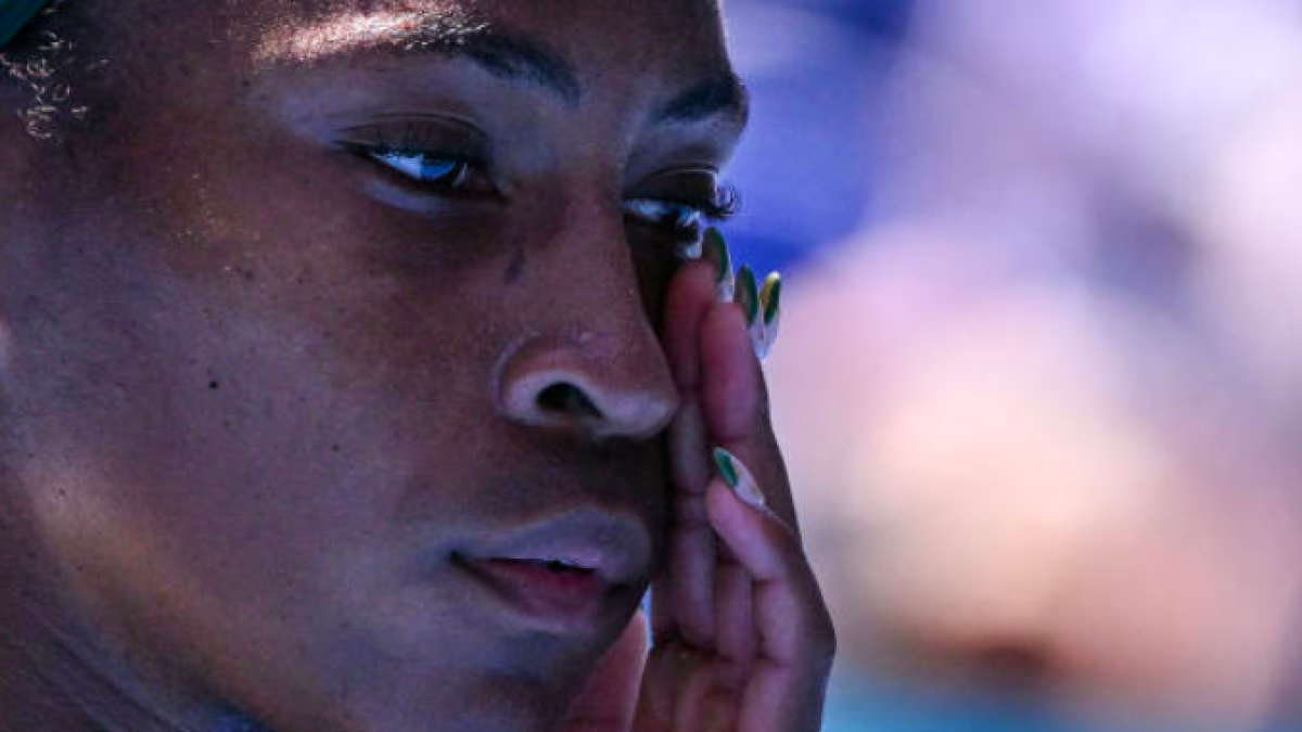 Coco Gauff eliminated in the Australian Open 2025. Source: Getty