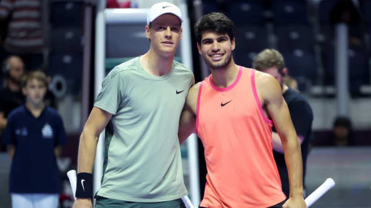 Carlos Alcaraz and Jannik Sinner. Source: Getty