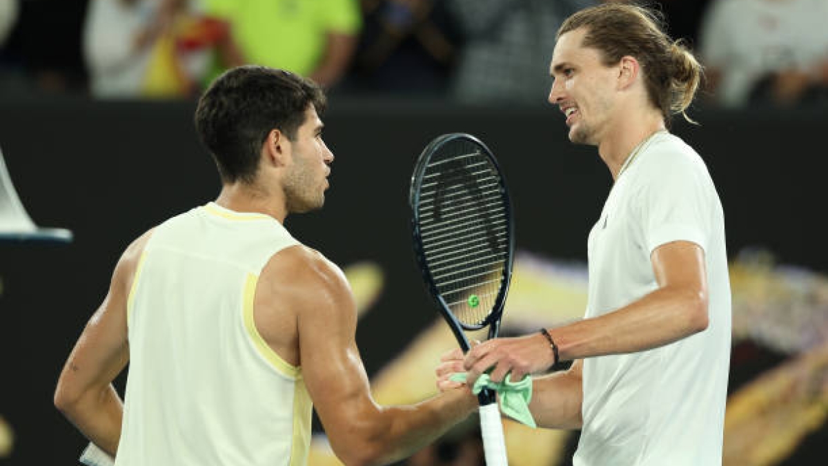 Carlos Alcaraz y Alexander Zverev, cabezas de serie en Australia. Fuente: Getty
