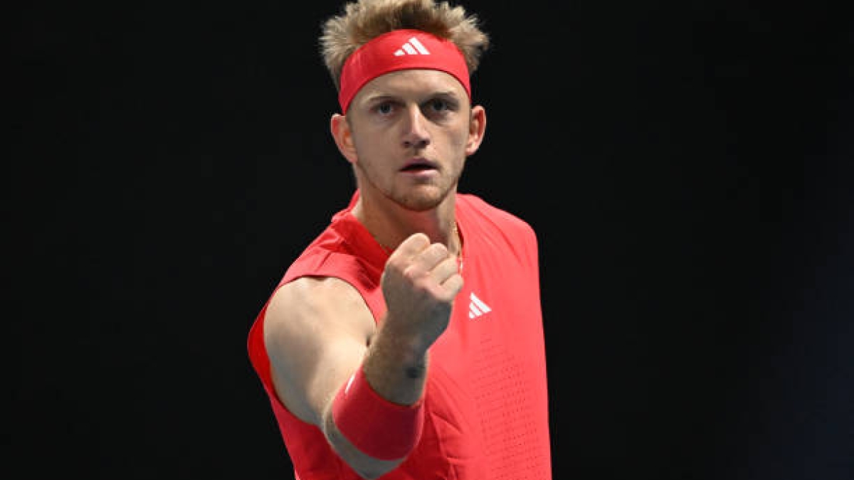 Davidovich digs deep to complete an epic comeback against Auger-Aliassime. Photo: Getty