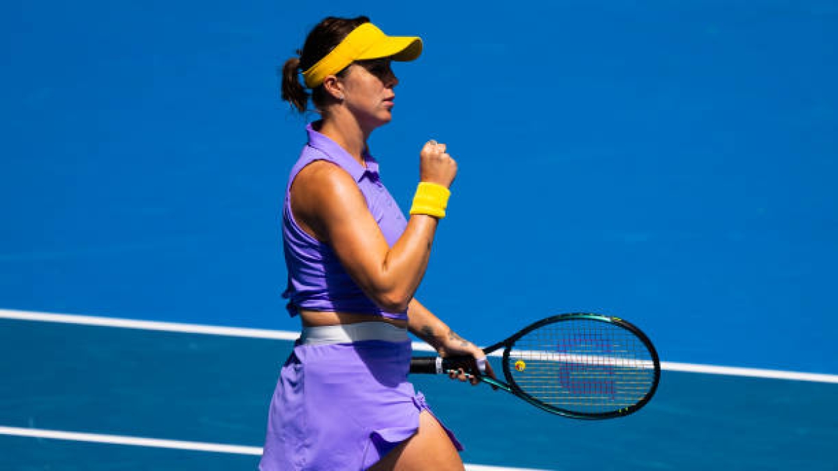 Anastasia Pavlyuchenkova habla como cuartofinalista del Open de Australia 2025. Foto: gettyimages