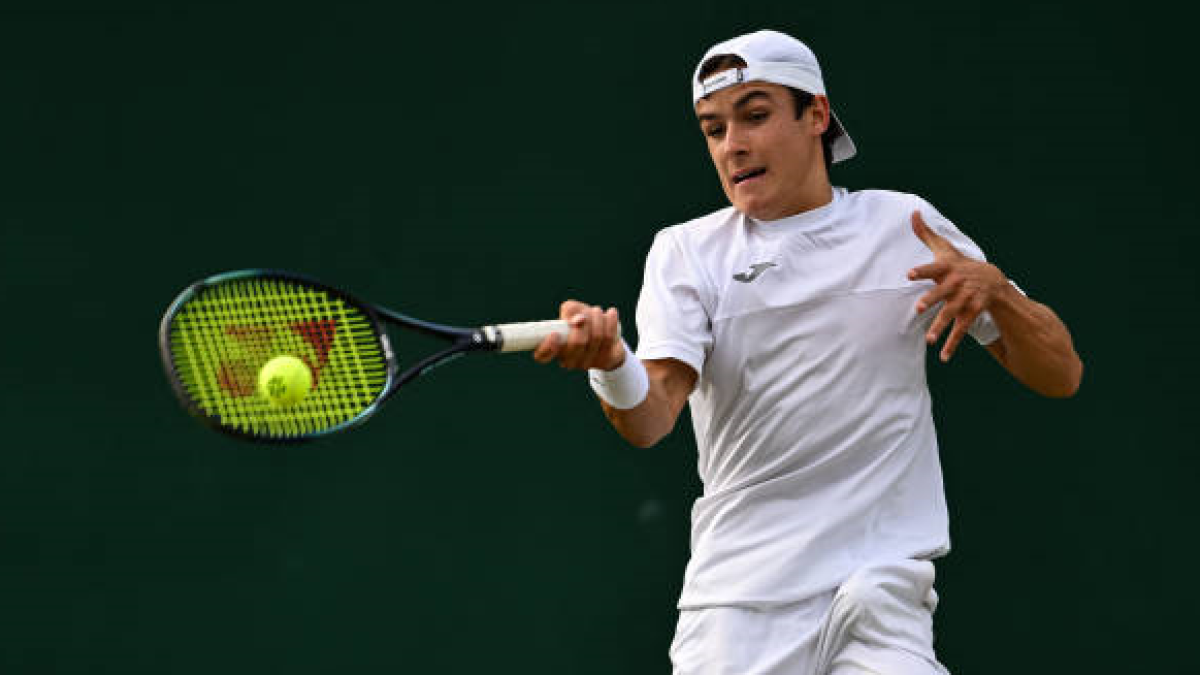 Andrés Santamarta at Wimbledon 2025. Photo: Getty