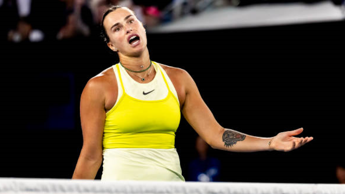Aryna Sabalenka en el Open de Australia 2025. Foto: getty
