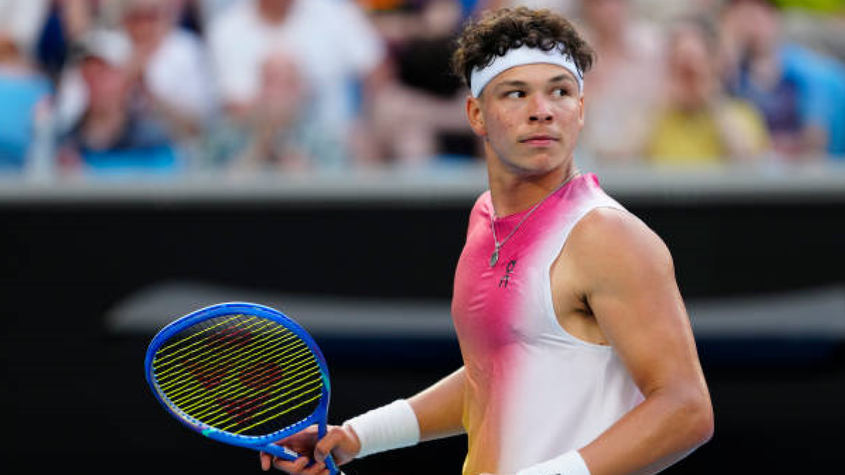 Ben Shelton en el Open de Australia 2025. Foto: getty